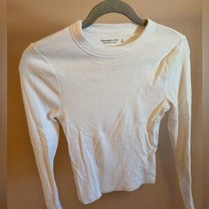 Abercrombie & Fitch white Ribbed Top